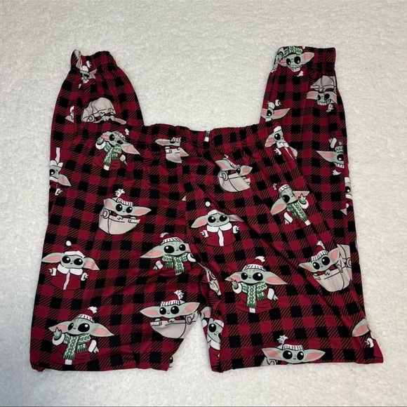 Slumber Star Wars Women Baby Yoda Christmas Pajama Pants - Picture 6 of 9